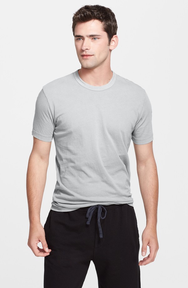 James Perse Crewneck Jersey Grey T-Shirt